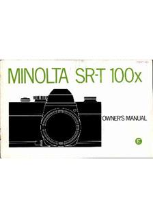 Minolta SRT 100 x manual. Camera Instructions.